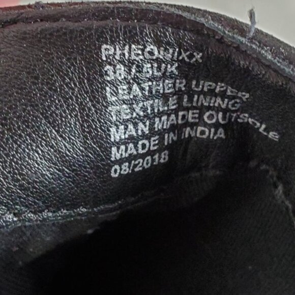 Dune London Black Suede Moto Ankle  Boots Sz 38/7 - Picture 13 of 13